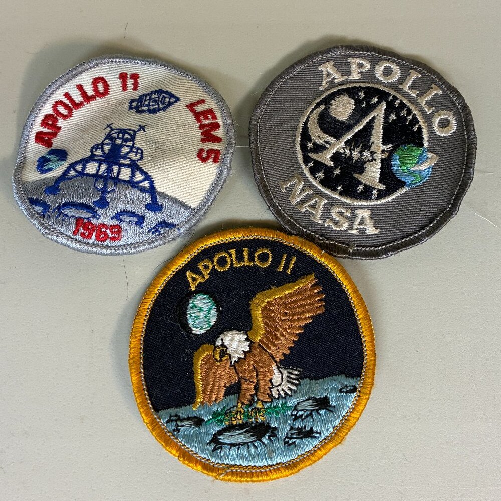 NASA Patches Lot- Apollo 11 - LEM 5 Bald Eagle Moon Mission Program
